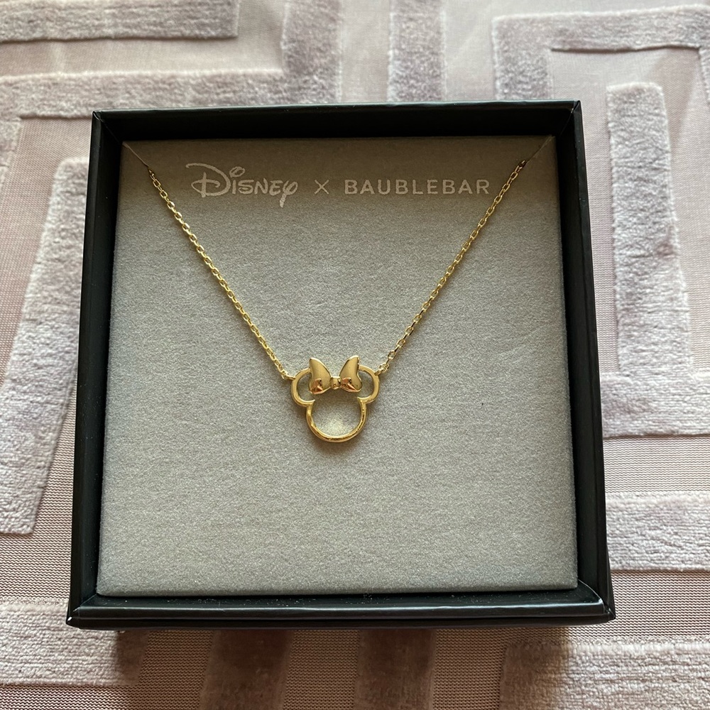 BaubleBar Minnie Mouse Necklace